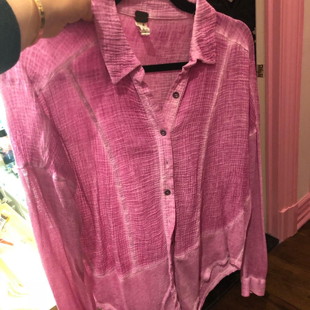 Free people button down shirt